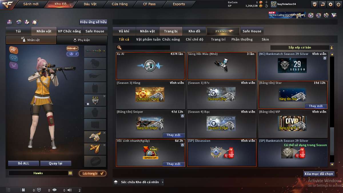 shop acc cf uy tin gia re